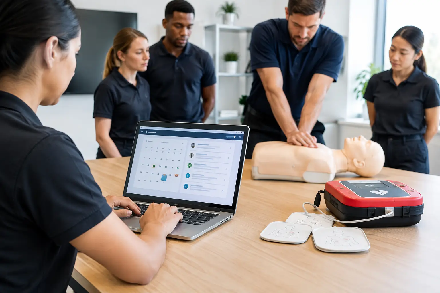 AED Class Registration Software for CPR Training Teams